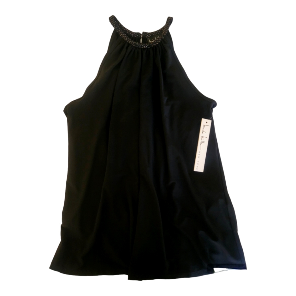 🖤 NWT Nicole Miller Sleeveless Blouse XS